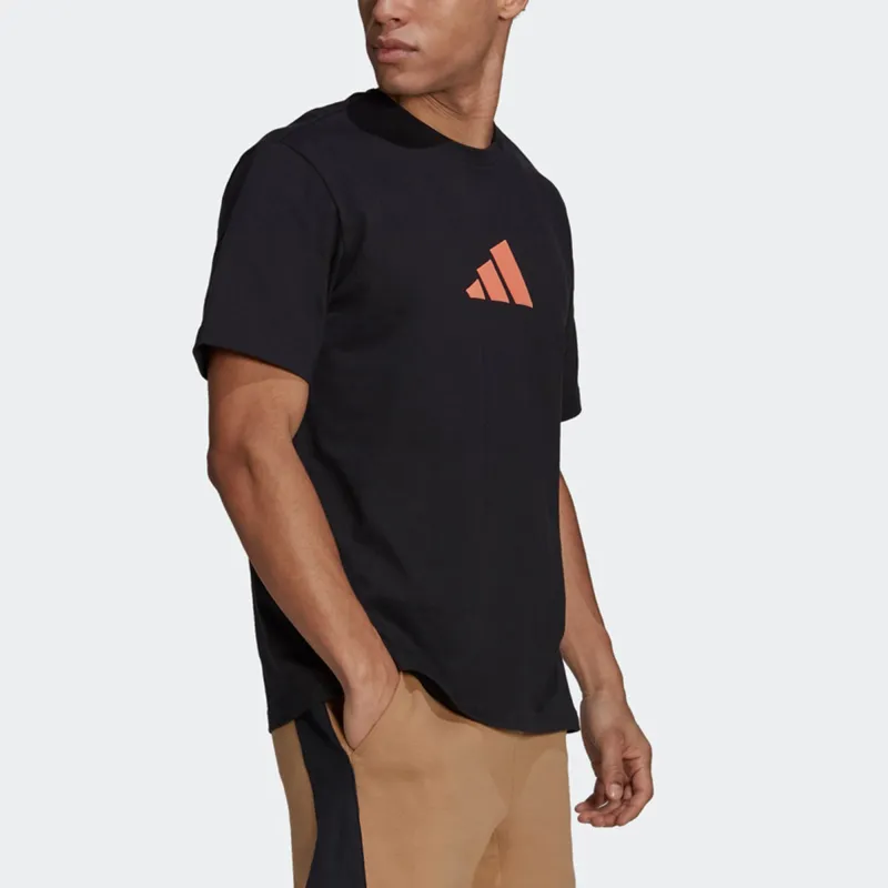 Adidas Set-in Sleeve T-Shirt Men's Black-2