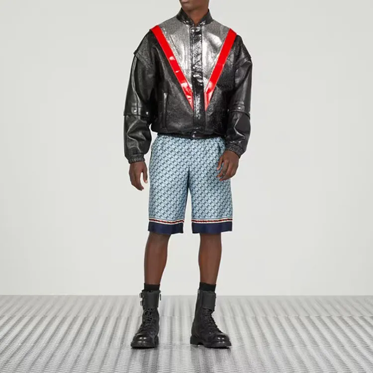 GUCCI Monogram Pattern Knee Length Shorts-1