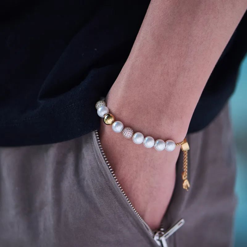 APORRO Dragon Collection Dragon Ball Bracelet Adjustable Size Unisex White Gold/Gold/Rose Gold-6