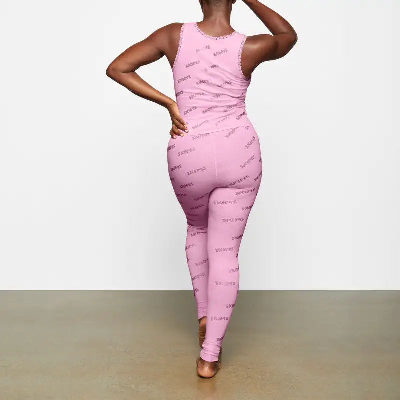 Skims Leggings Women's Pink-1
