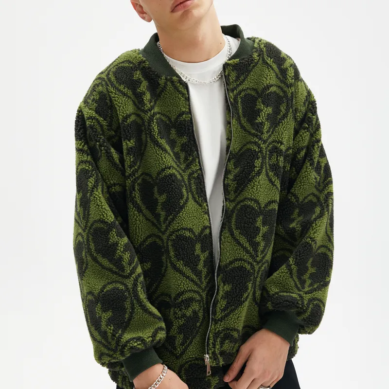 A11SLAVE Loose Fit Thickened Jacket Unisex Army Green-3