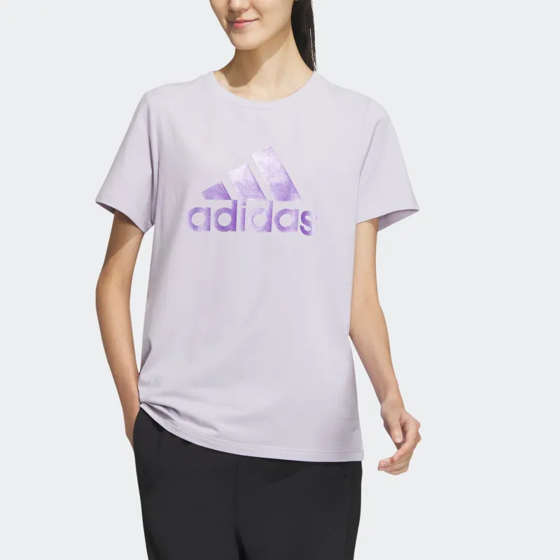 Adidas T Shirt Women's Light Purple-1