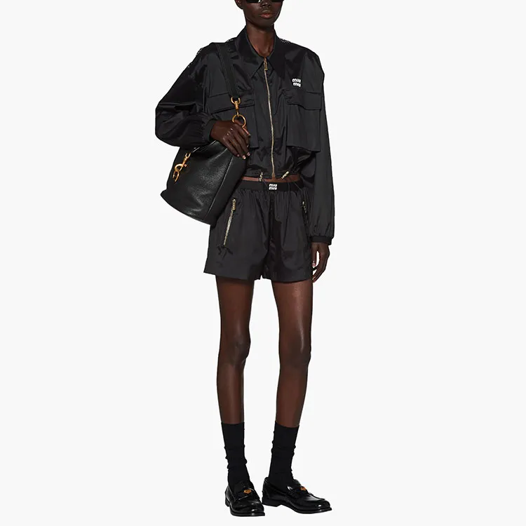 MIU MIU SS23 Casual Shorts Women's Black-1