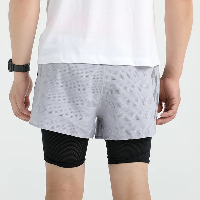 Adidas Casual Shorts Men's Gray Black-3