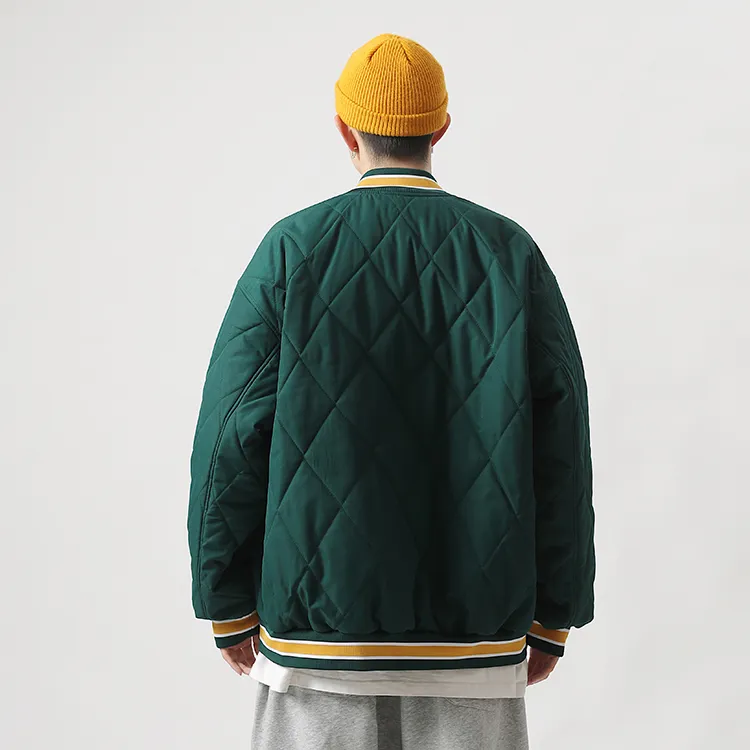 MPUX Baseball Collar Loose Fit Puffer Jacket Unisex-8
