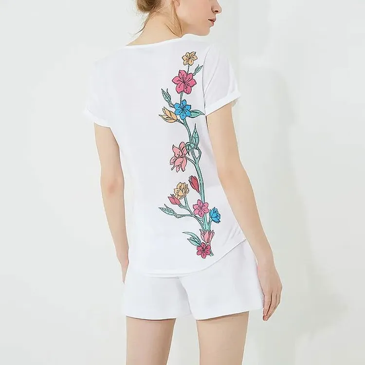 EMPORIO ARMANI EA7 T Shirts Women's White-2