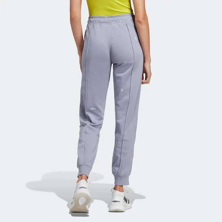 Adidas Knitted Sweatpants Women's Silver Gray Violet-2
