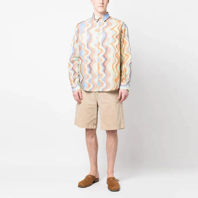 Jacquemus La Chemise Simon Classic Print Desert Waves Shirt-1