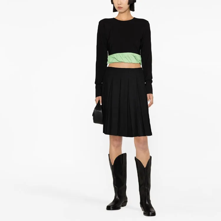GANNI Crop Tops Women's Black-2