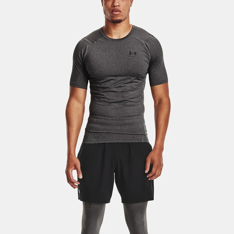 Under Armour HeatGear Fitness Clothing Men Carbon Gray-2