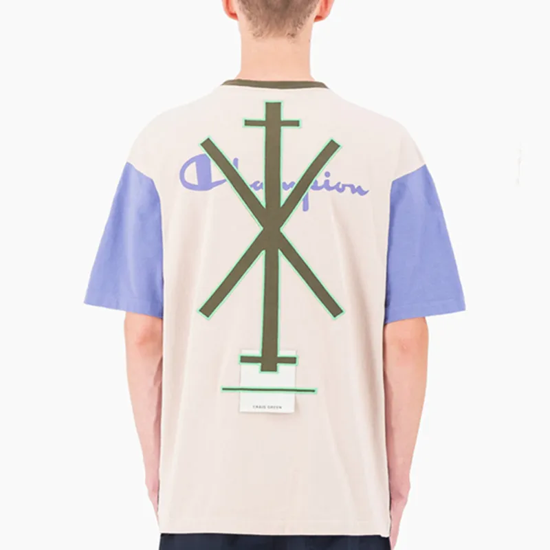 Craig Green X Champion T-Shirts Unisex Purple Patchwork-3