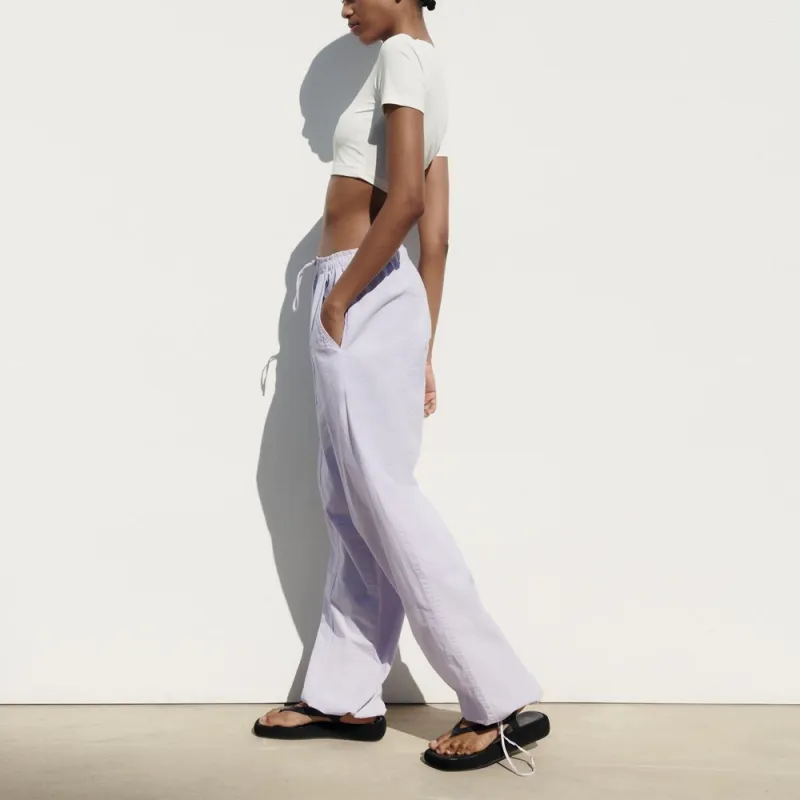 ZARA Casual Pants Women's Light Purple-4