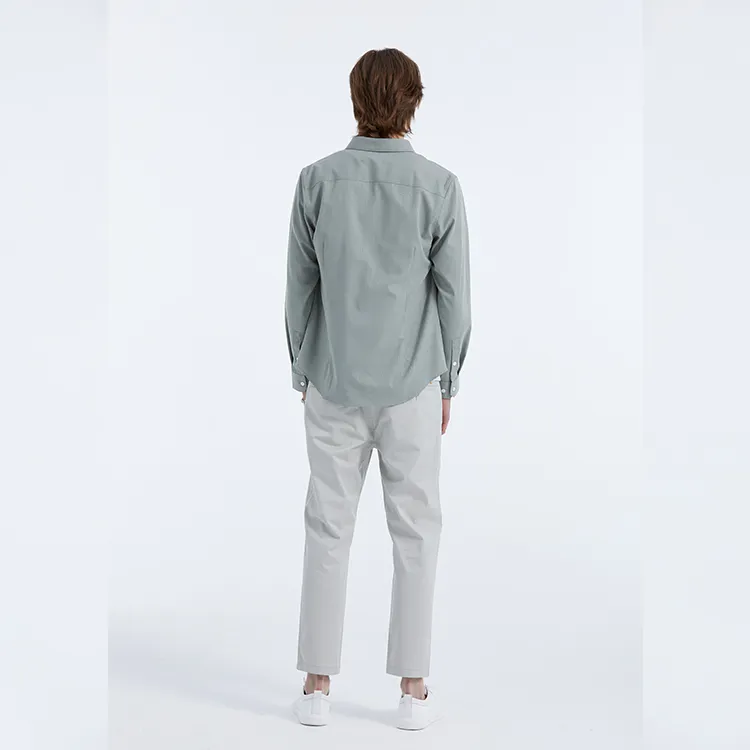 DAVID NAMAN Shirts Men Green-5