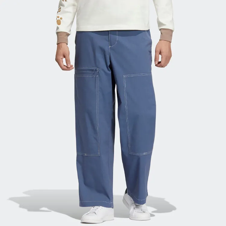 Adidas Knitted Sweatpants Men Wonder Asphalt Gray-3