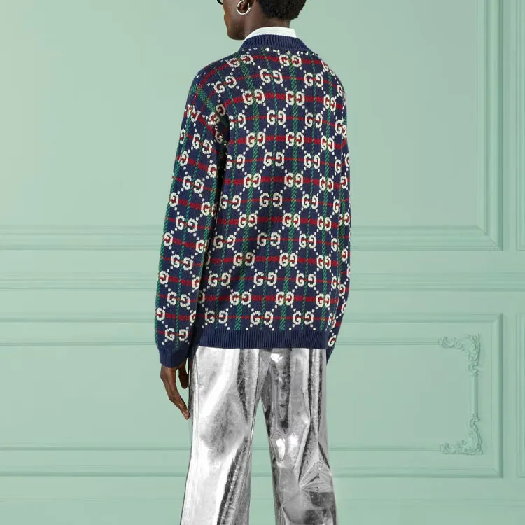 GUCCI Sweaters Men Blue-2