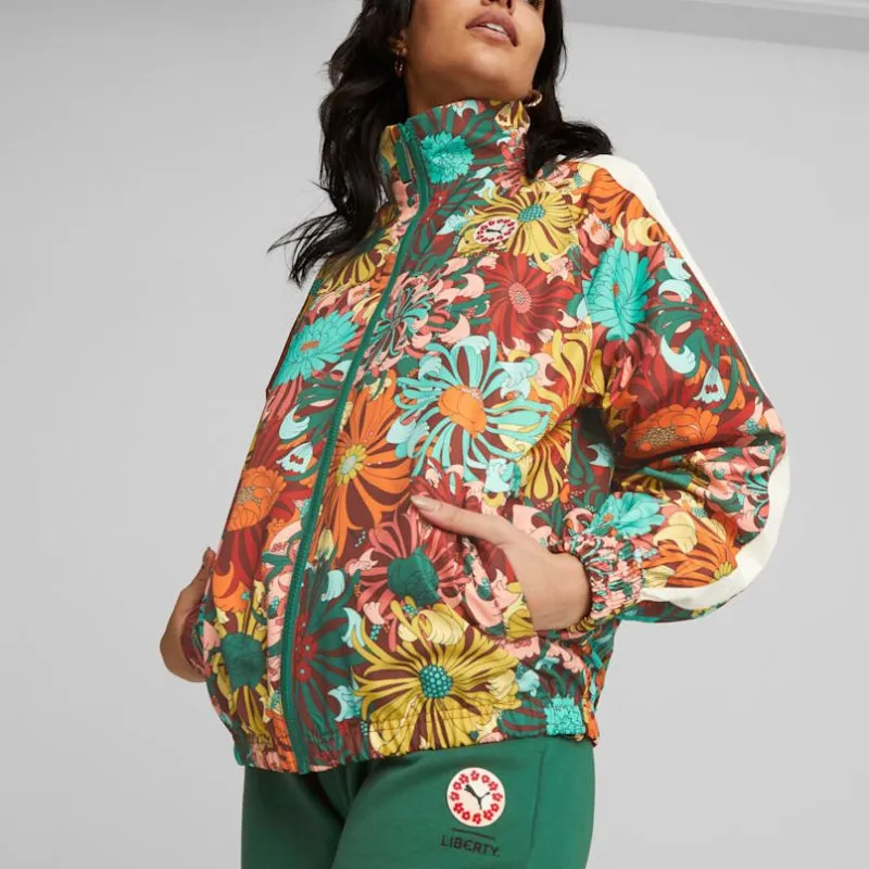 PUMA X Liberty Co-branded SS23 Jackets Women's Green-4