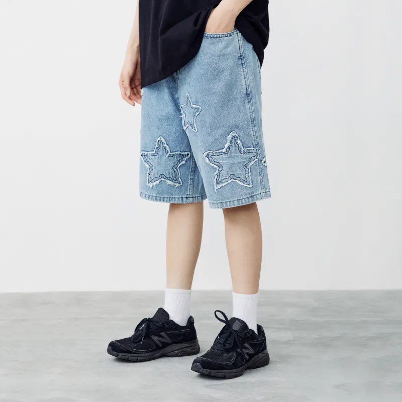 LKOD Loose Fit Shorts Unisex Blue-7