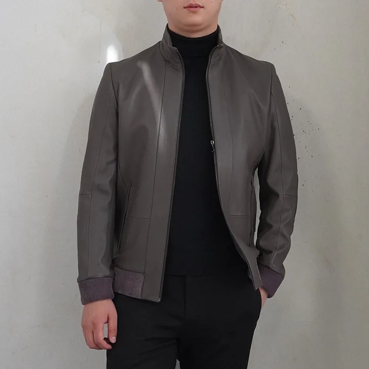 LIU·JO UOMO Leather Jackets Men Light Brown-2