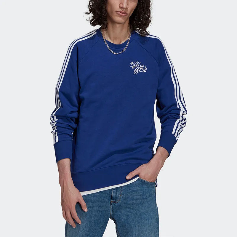 Adidas Real Madrid Sweatshirts Men Blue-2