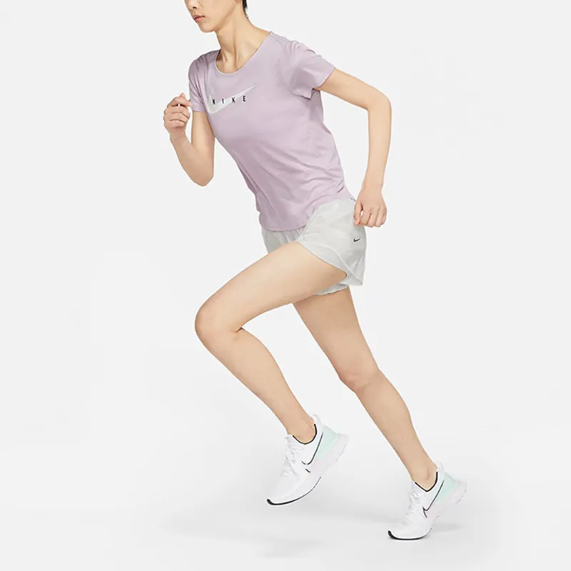 Nike T Shirts Women's Light Purple-2