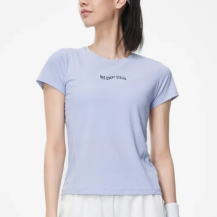 LINING Running Collection T Shirts Women's Sky Feather Blue-2