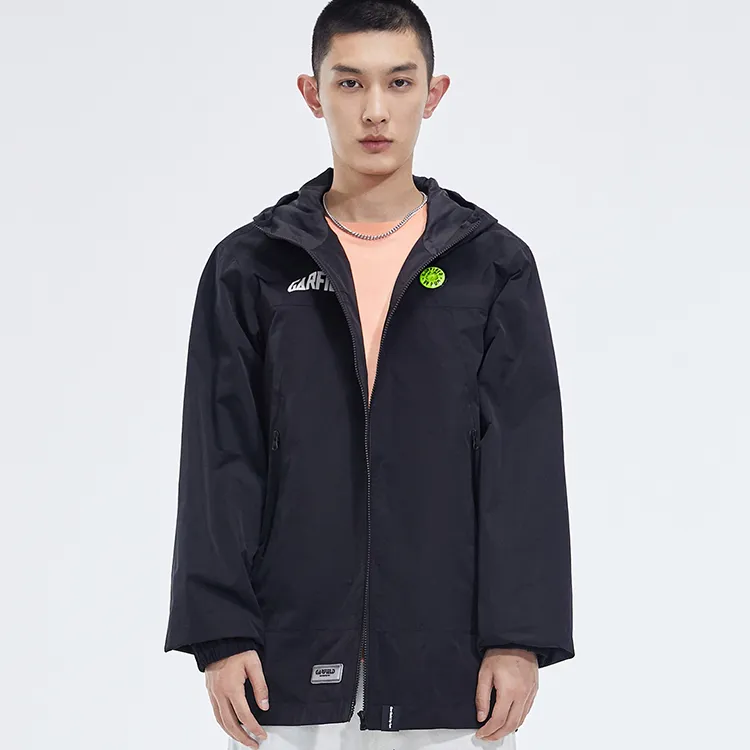 FUN X Garfield Trench Coat Unisex Black-2