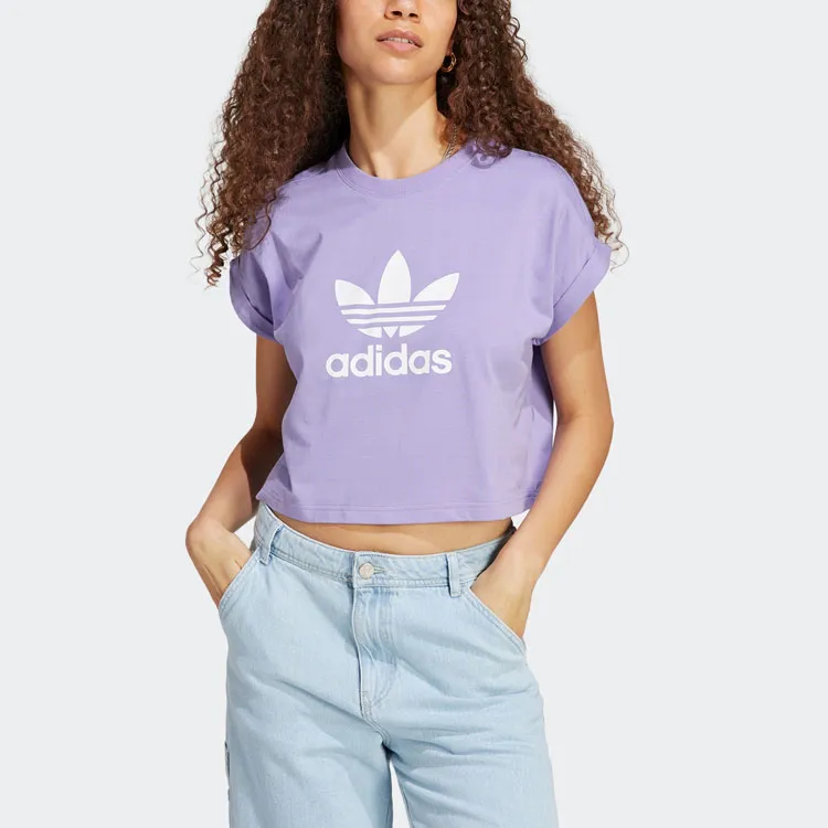 adidas originals Adicolor Classics Short Trefoil Tee 'Magic Lilac'-2