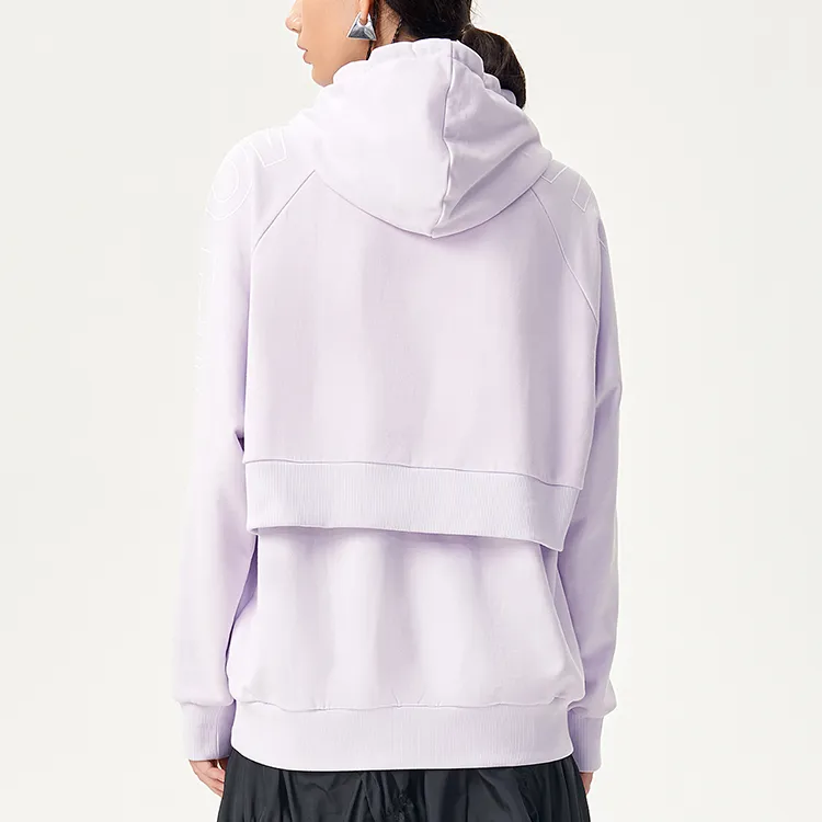 FILA FUSION Sweatshirts Women's Light White Purple-2