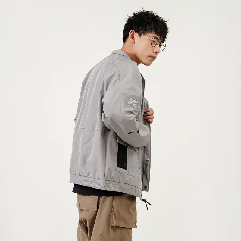 New Balance Jacket Men's Light Gray-3