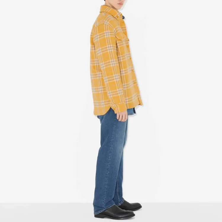 Burberry Check Pattern Buttoned Shirt Jacket-3