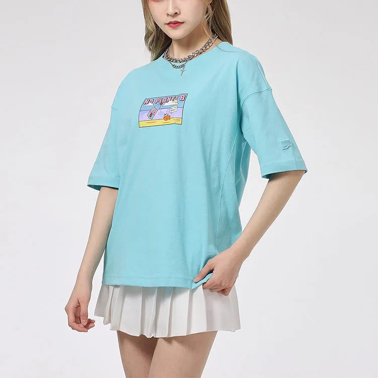 PUMA Downtown T-Shirts Women's Blue-4