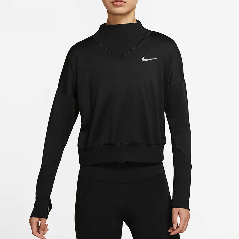 Nike Drop Shoulder Sleeve T Shirt Women's Black-1