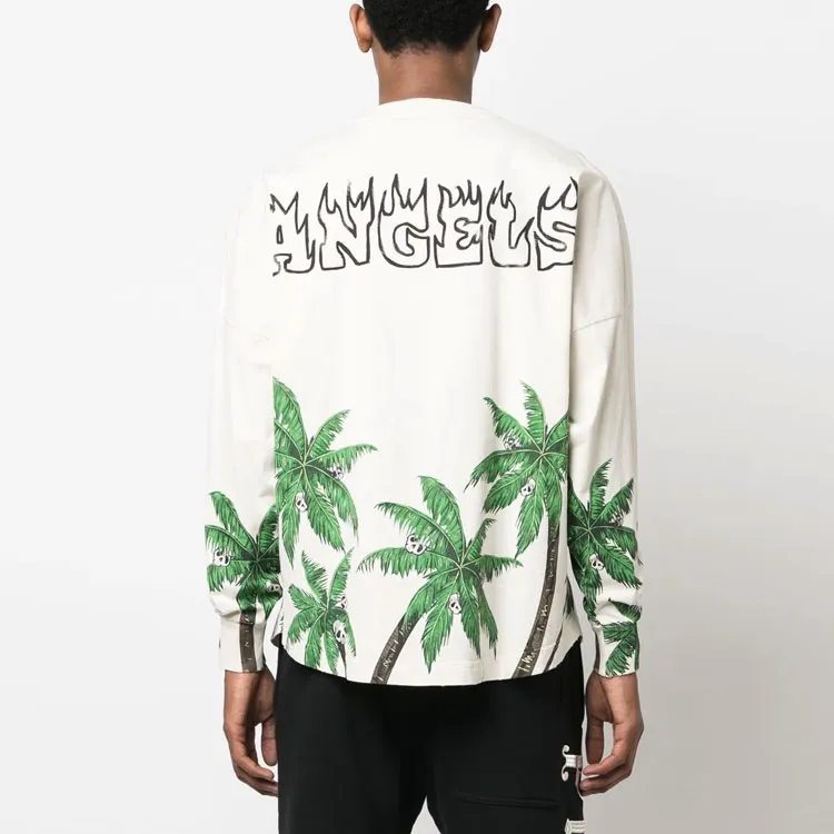 PALM ANGELS Palms And Skull Longsleeve-2