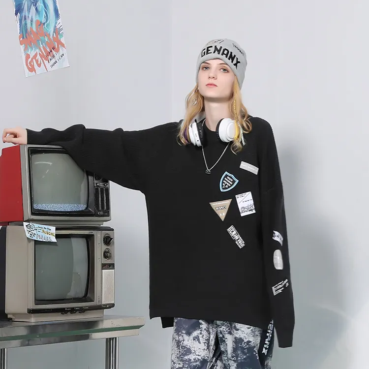 GENANX Sweaters Unisex-3