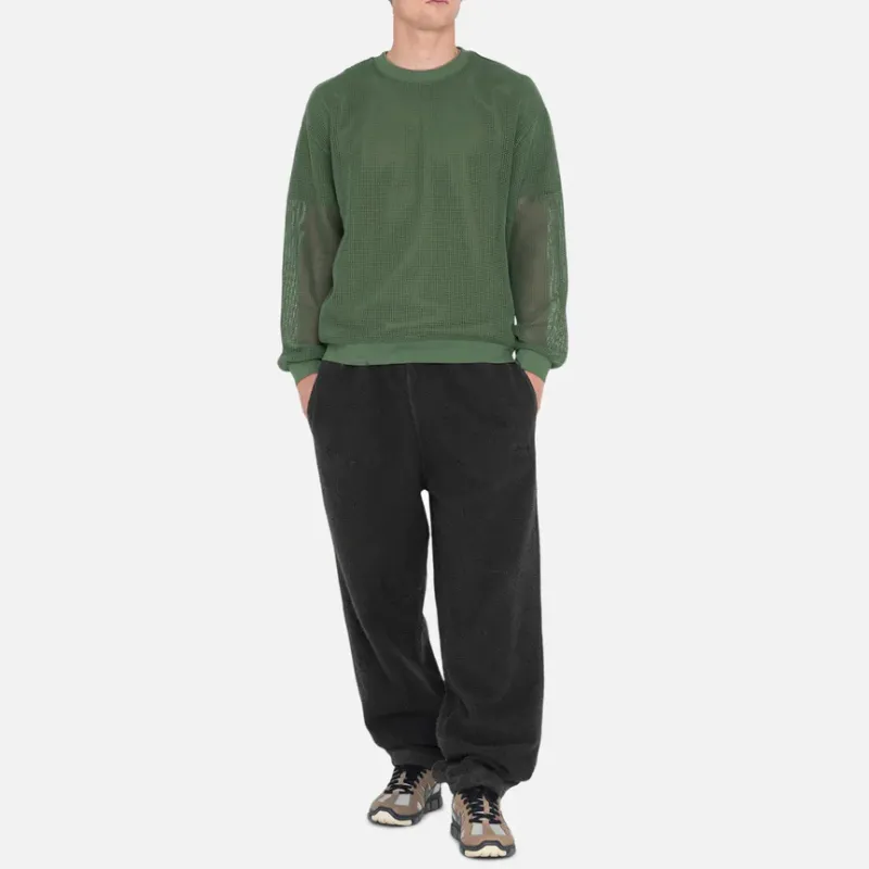 Stussy Cotton Mesh Long Sleeve Crew Top-13