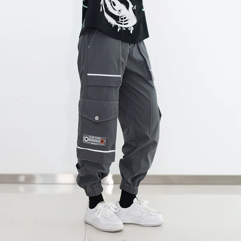 Clubxxhh Casual Pants Unisex Gray-2