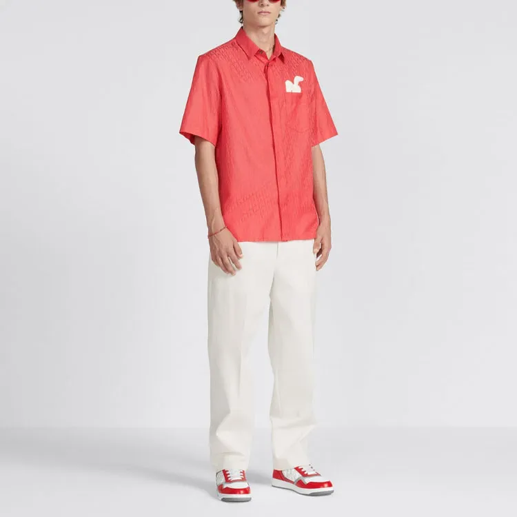 DIOR Shirts Men Red-2