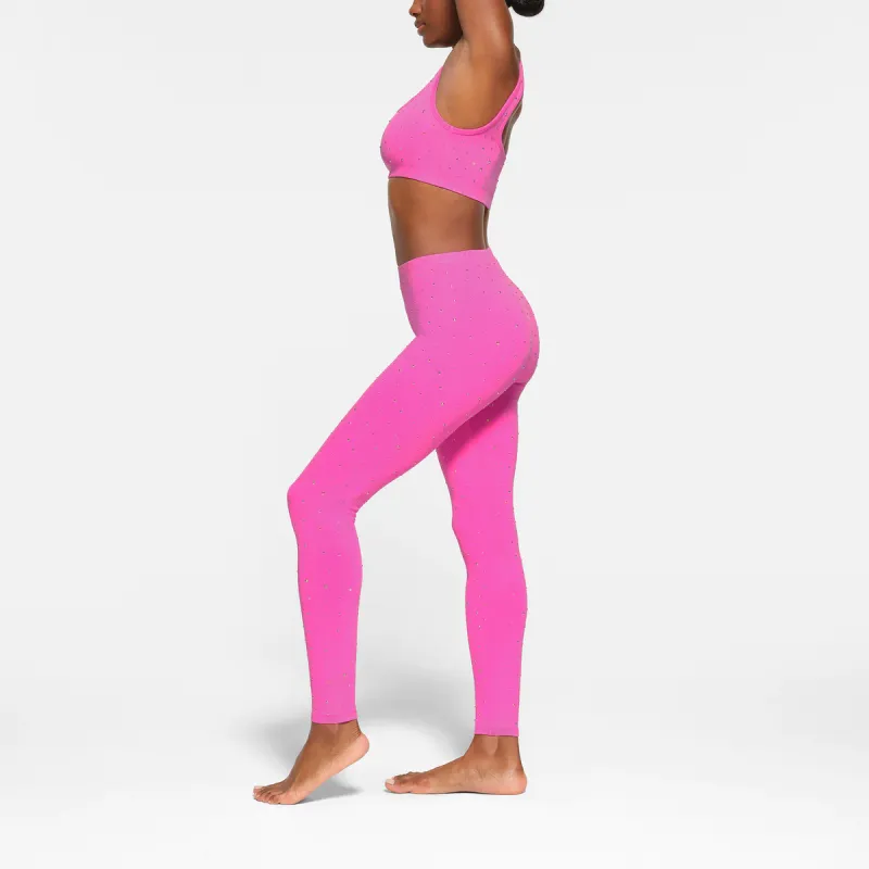 Skims Leggings Women's Bright Pink-3