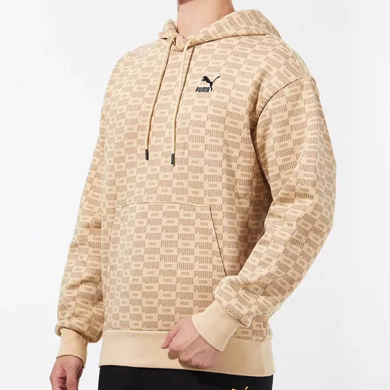 PUMA Luxe Aop Sweatshirts Men Khaki-4