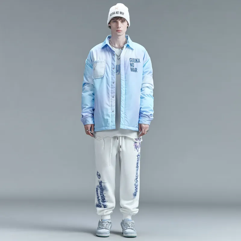 Guuka Puffer Jacket Unisex Light Blue-2