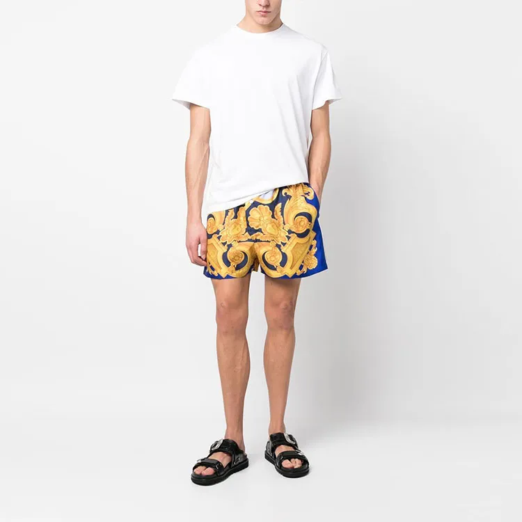 VERSACE Casual Shorts Men Yellow-1