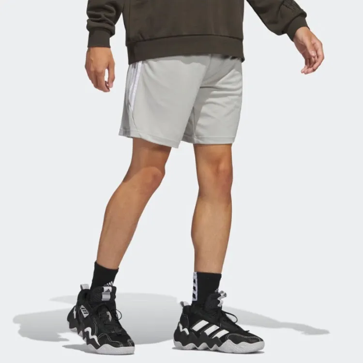 Adidas Basketball Shorts Men Metallic Gray-3