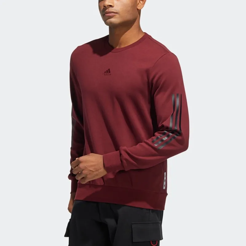 Adidas Sweatshirts Men Deep Red-4