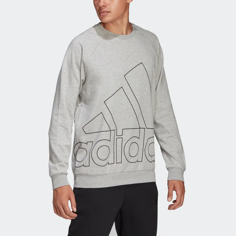 Adidas Sweatshirts Men Light Gray-3