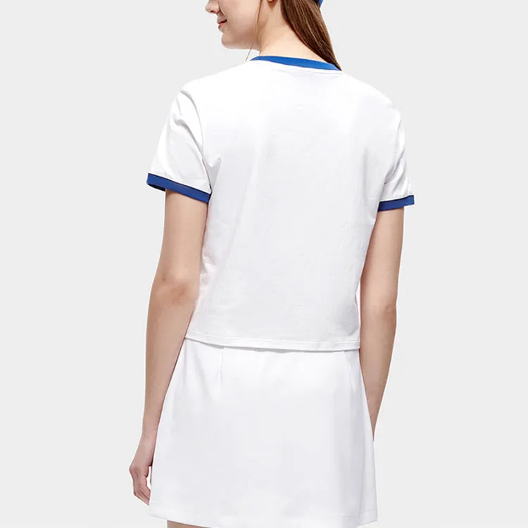 FILA FUSION Crop Tops Women's Standard White-3