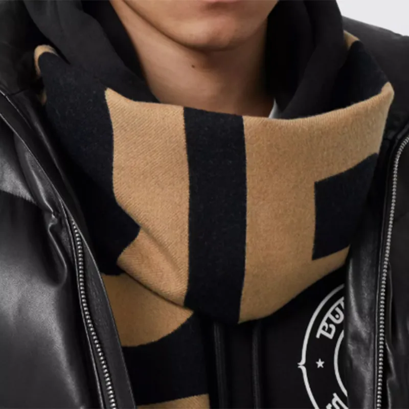 Burberry Wool Knit Scarves Unisex-3