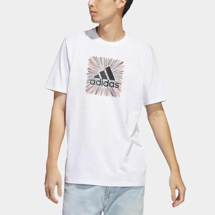 Adidas T Shirts Men White-1