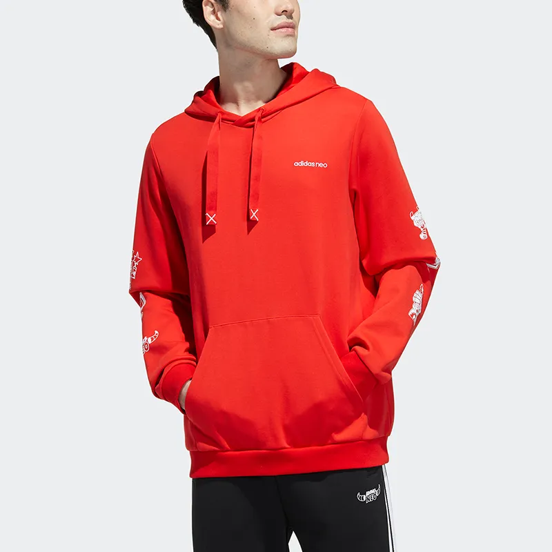 Adidas Neo Sweatshirts Men Red-2