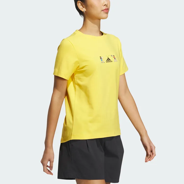 Adidas X SEEBIN Co branded SS23 T Shirt Women's Sunlight Yellow-2