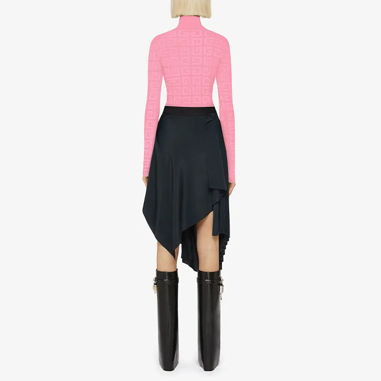 Givenchy Lace Monogram Stretch Sweater 'Bright Pink'-1